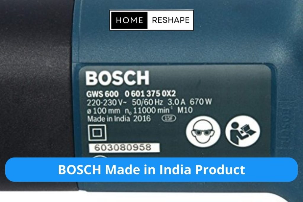 Bosch Made in India.